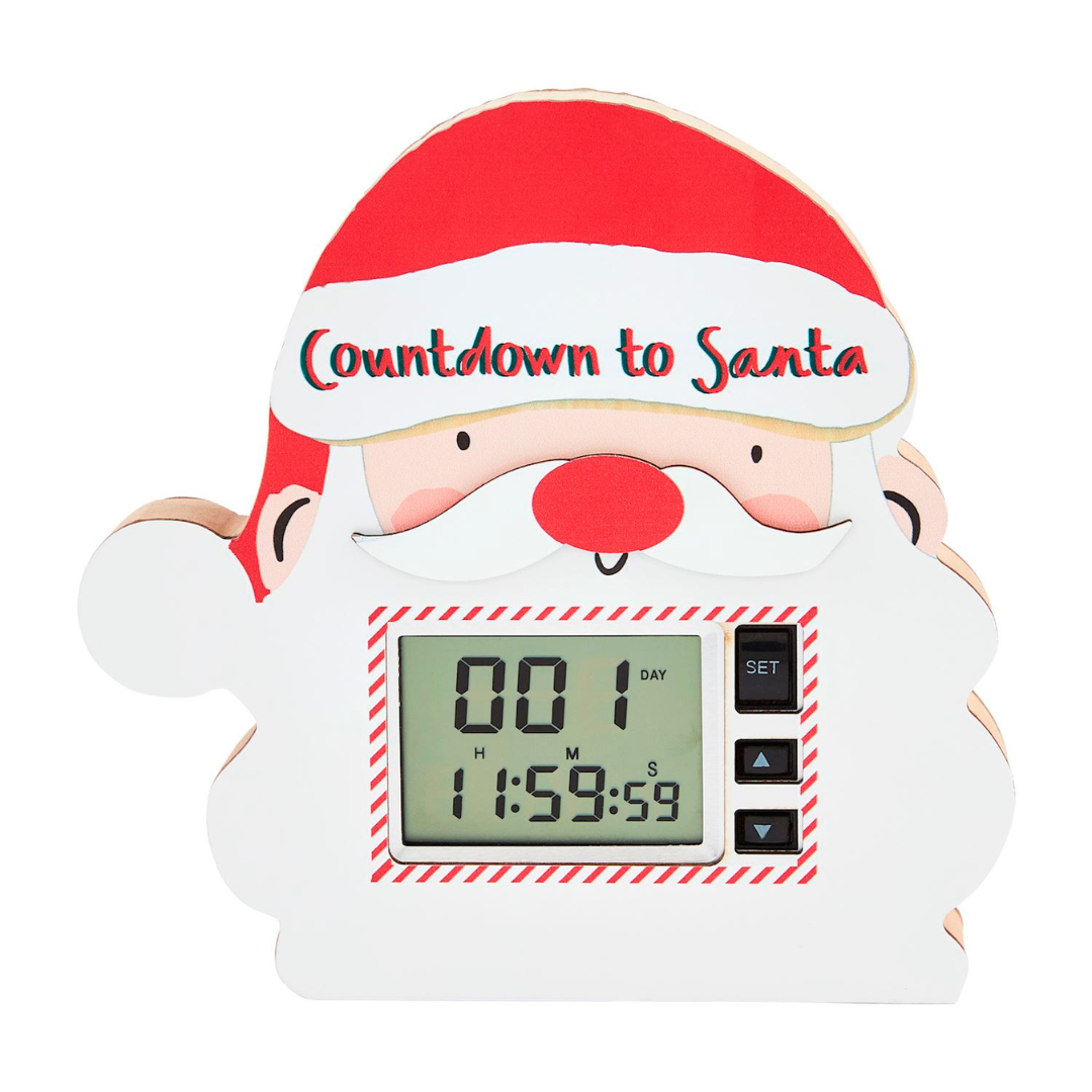 Mud Pie Countdown to Santa Clock