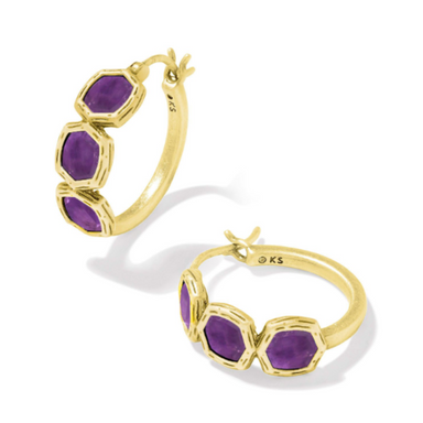 Kendra Scott Maura Hoop Earrings - Gold - The Cottage