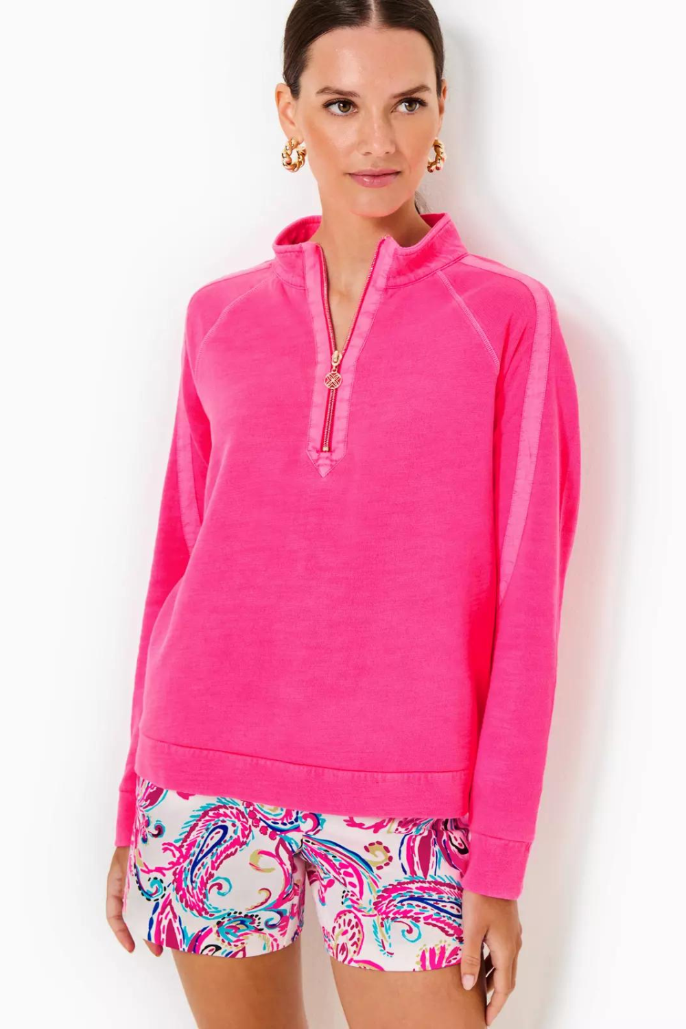 Lilly Pulitzer Ashlee Pullover - Passion Fruit Pink