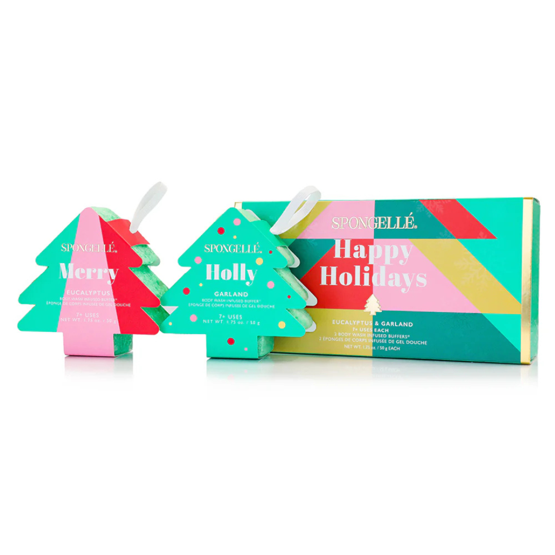 Spongelle Happy Holidays Holiday Tree Gift Set