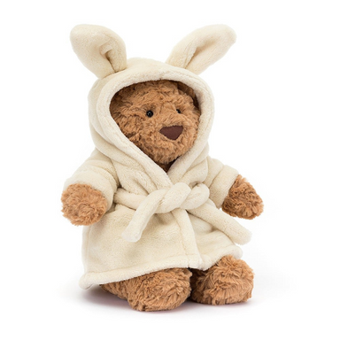 Jellycat Bartholomew Bathrobe Bear - The Cottage