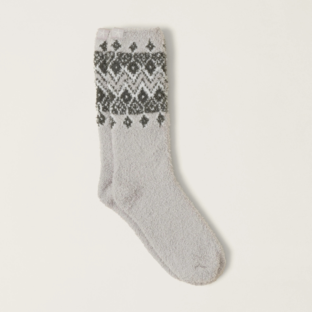 Barefoot Dreams CozyChic Fair Isle Socks