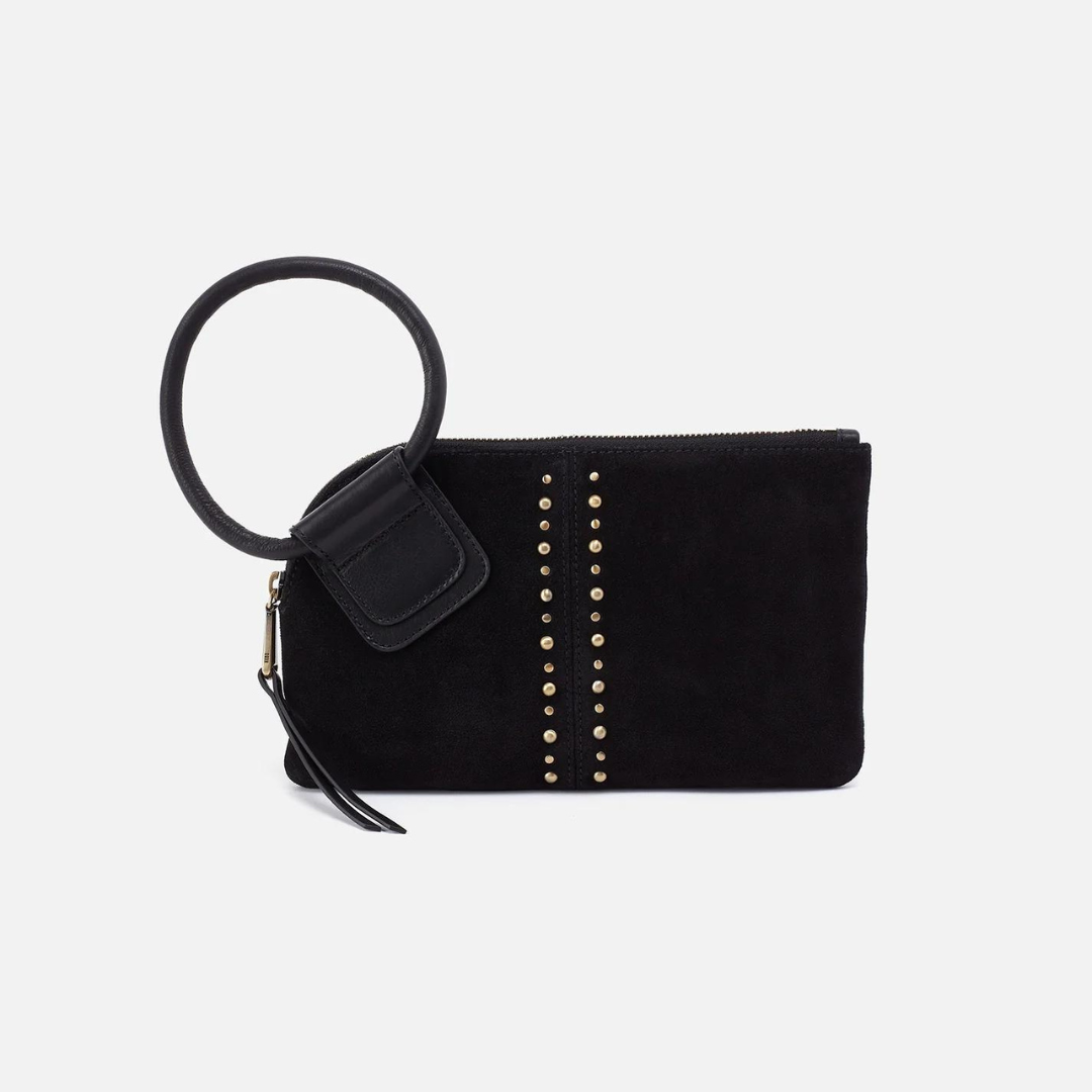 Hobo Sable Clutch Suede - Black