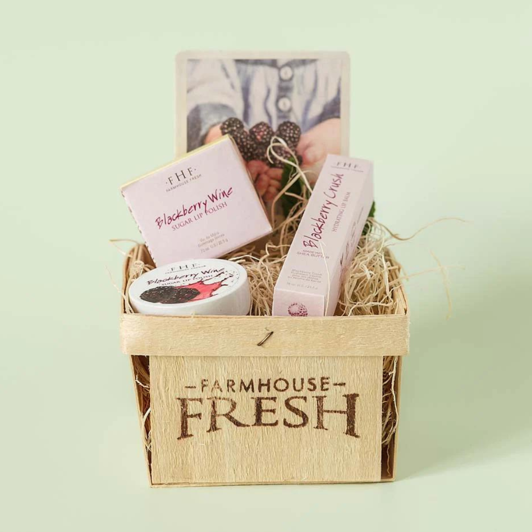 Farmhouse Fresh Blackberry Lip Gift Basket - The Cottage