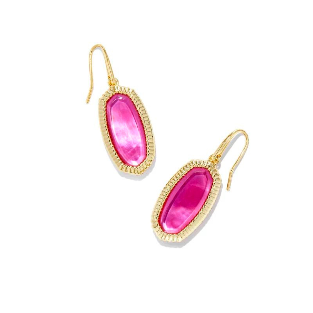 Kendra Scott Dani Ridge Frame Drop Earrings - Gold