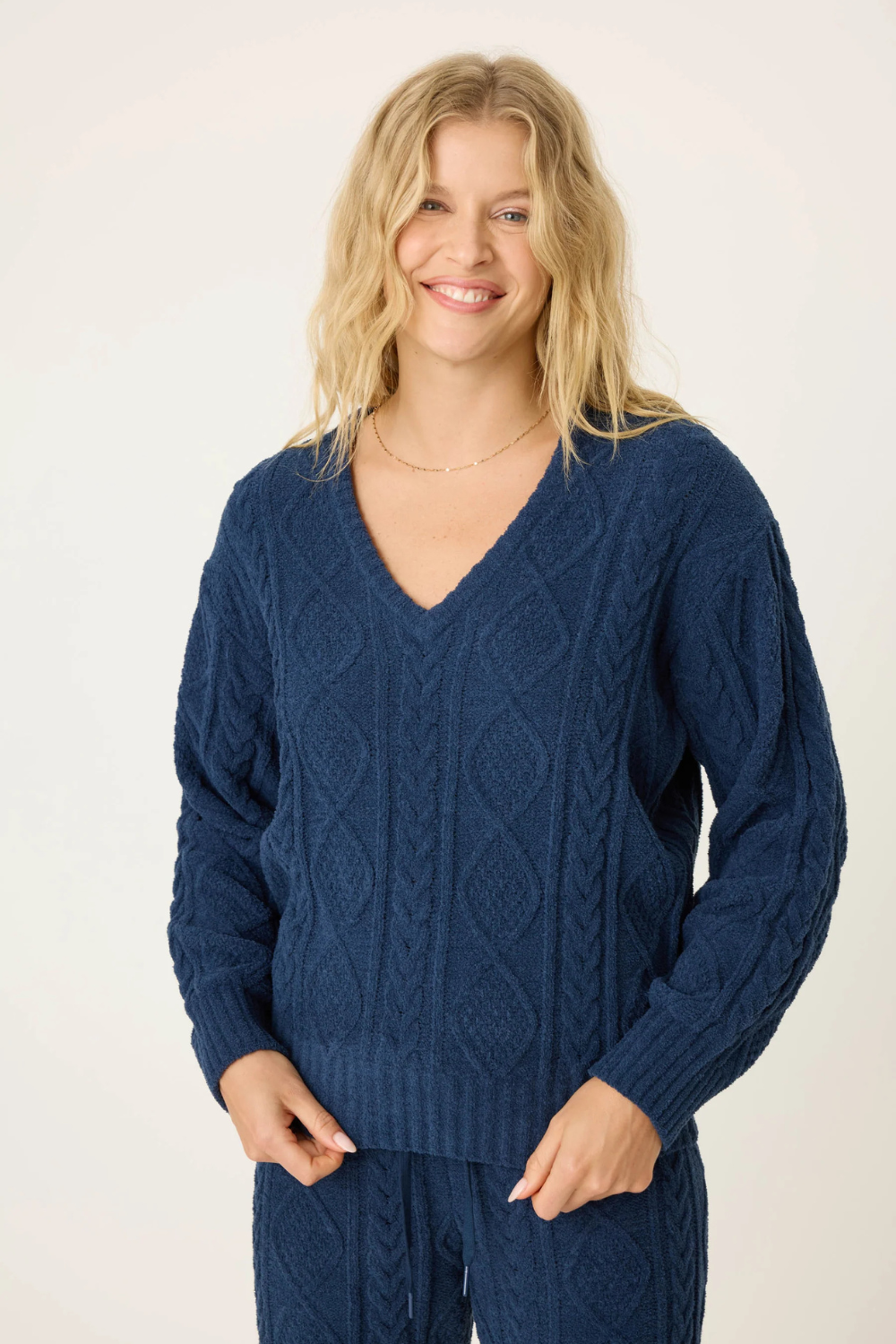 P.J Salvage Long Sleeve Chenille Cable Knit