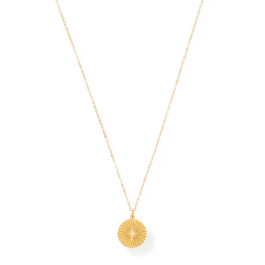 Ellie Vail Rue Sunburst Disc Necklace - The Cottage