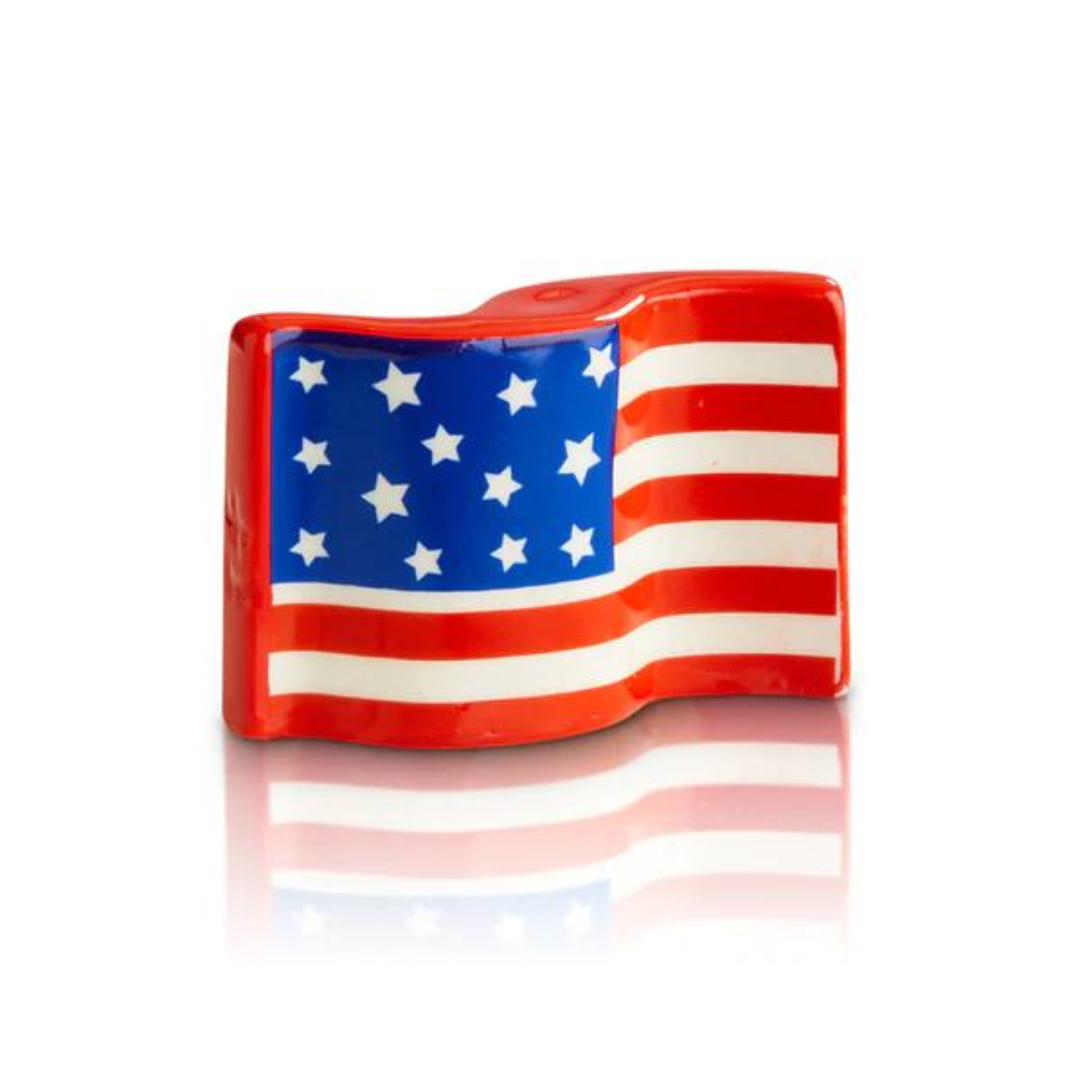 Nora Fleming Stars & Stripes Flag Mini - The Cottage