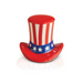 Nora Fleming Home of the Free Red White and Blue Hat Mini - The Cottage