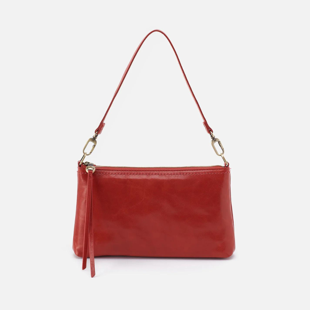 Hobo Darcy Crossbody Polished Leather - Brick