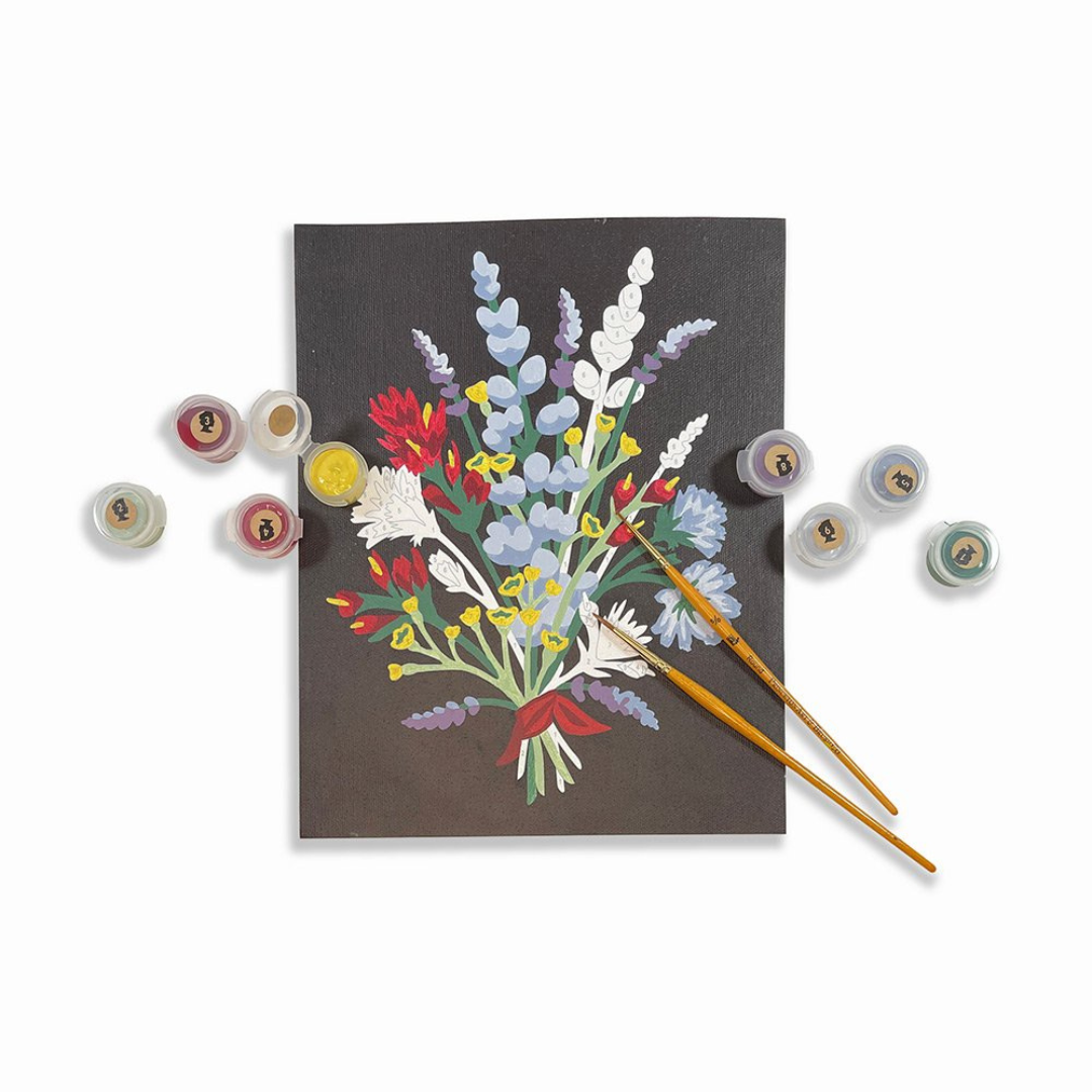 Elle Crée Paint-by-Number Kit - Oregon Wildflower Bouquet