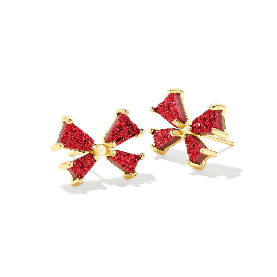 Kendra Scott Blair Bow Stud Earrings - Gold