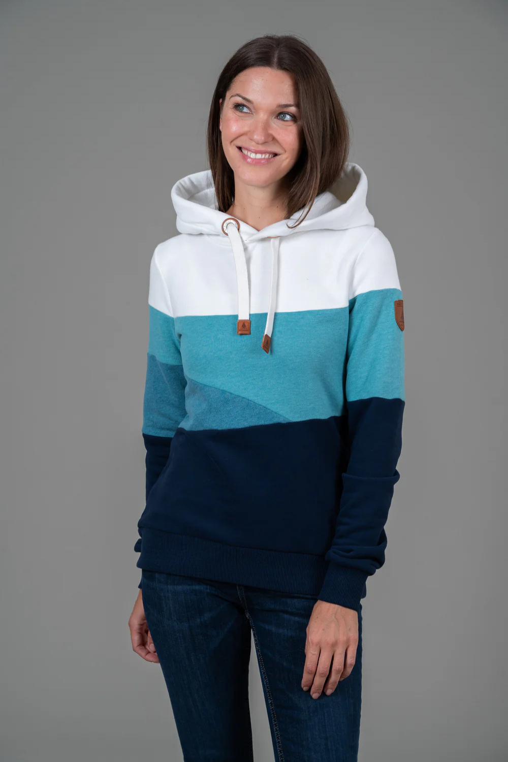 Wanakome Horizon Hoodie - Oxford Blue Mix