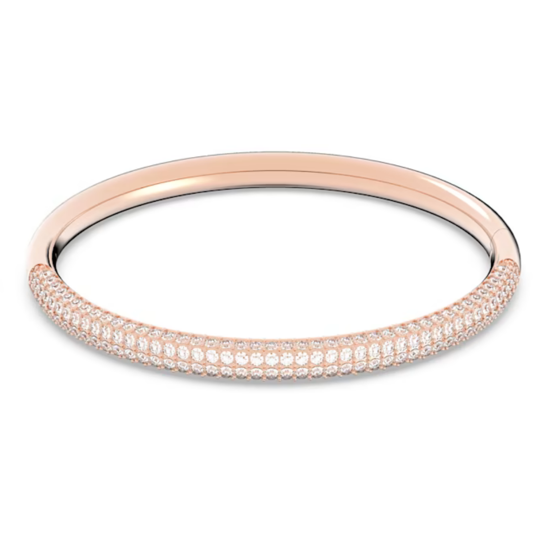 Swarovski Stone Bangle - Rose Gold - The Cottage