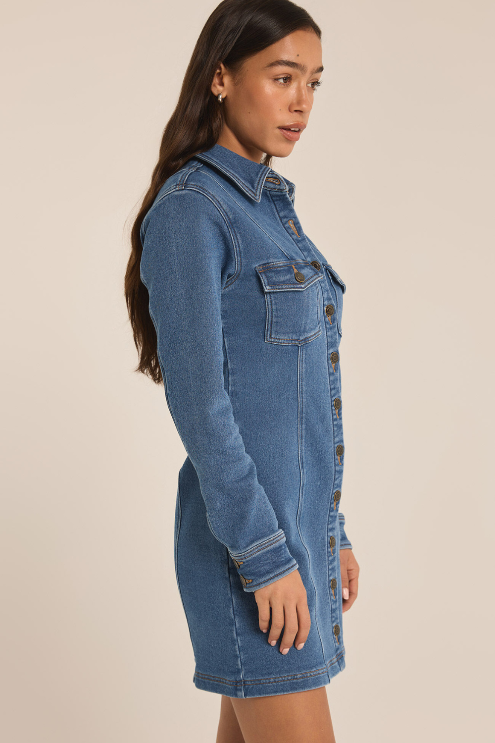 Z Supply Candice Knit Denim Dress