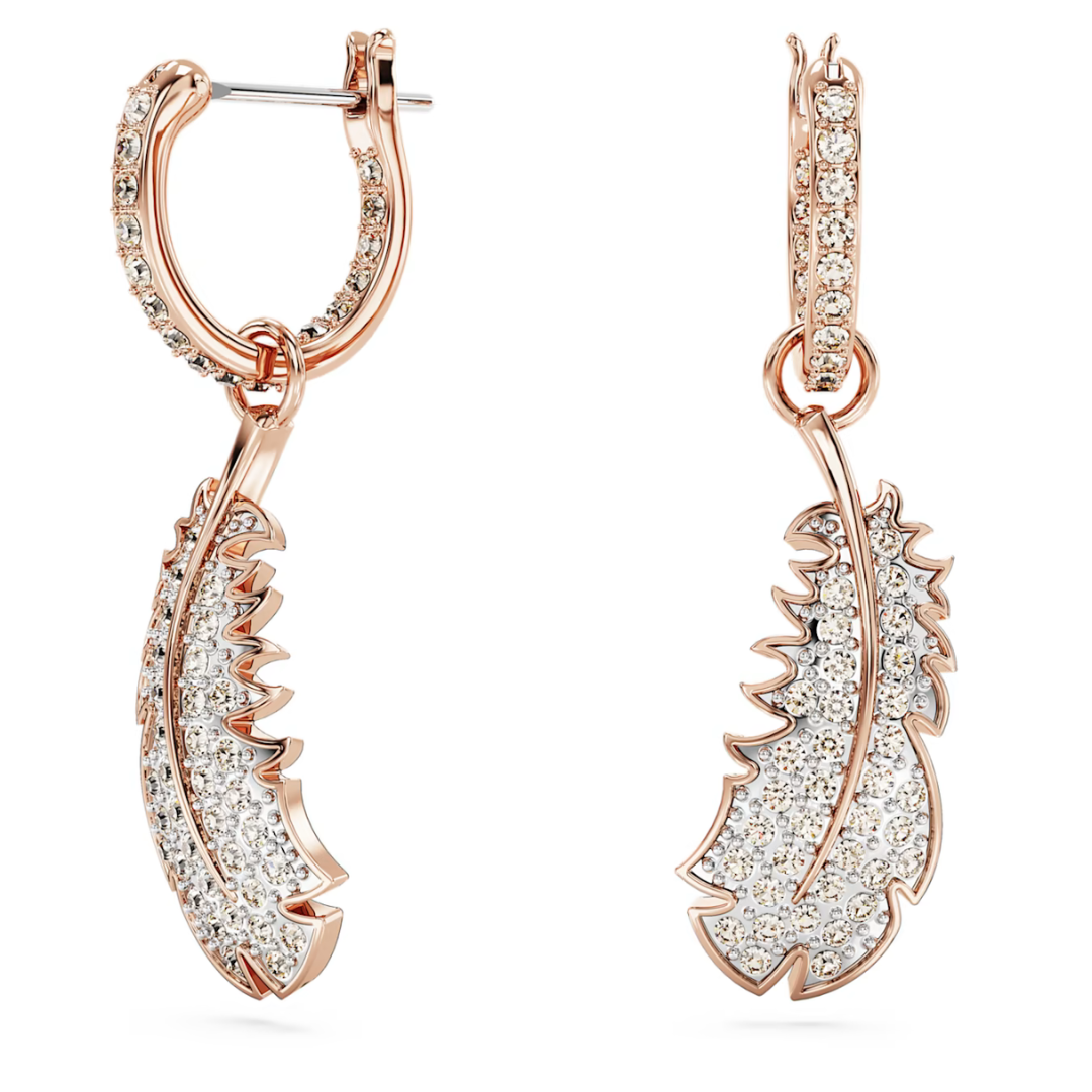 Swarovski Nice Feather Drop Earrings - The Cottage