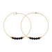 &Livy Black Onyx Hyevibe Gemstone Hoop Earrings - The Cottage