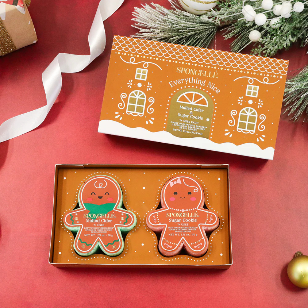 Spongelle Everything Nice Gingerbread Holiday Gift Set