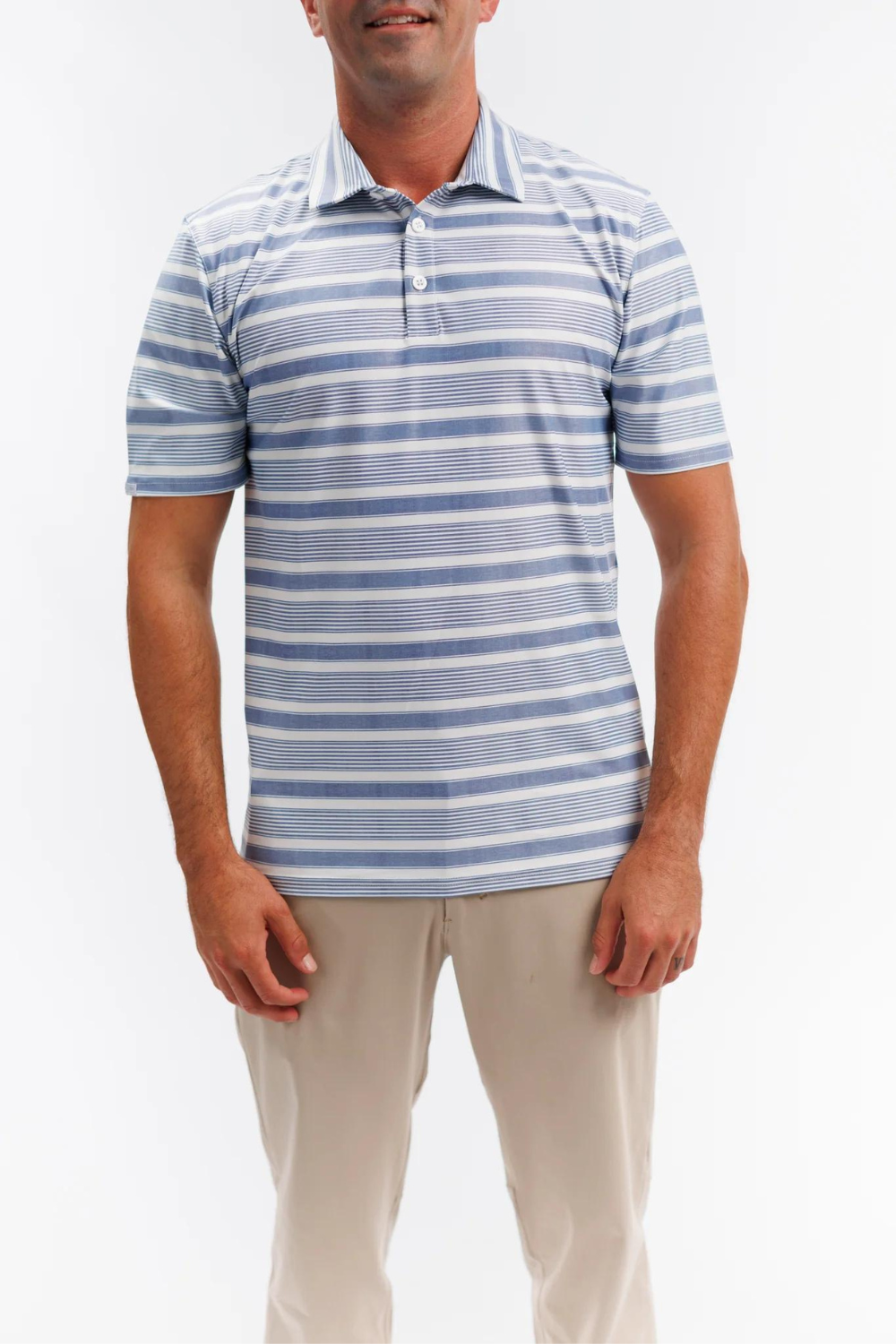 Smith & Quinn Smitty Polo - Tide Stripe - The Cottage