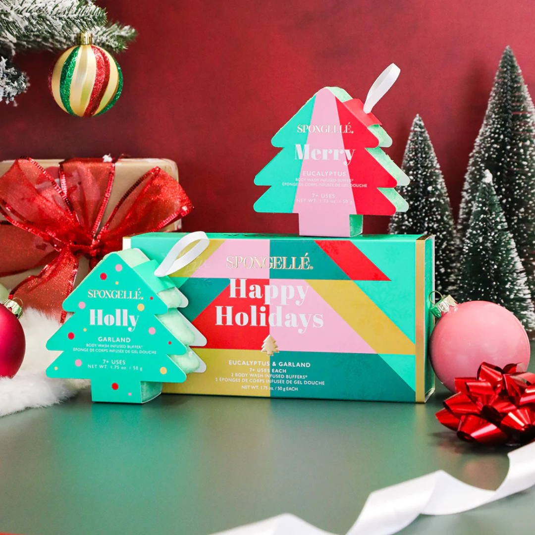 Spongelle Happy Holidays Holiday Tree Gift Set