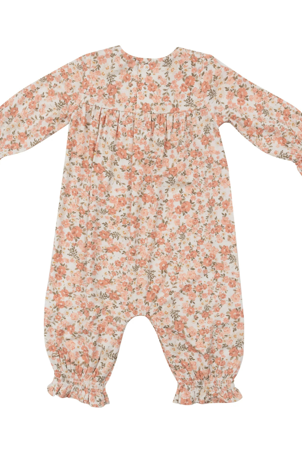 Angel Dear Smocked Romper - Sweet Rose Calico