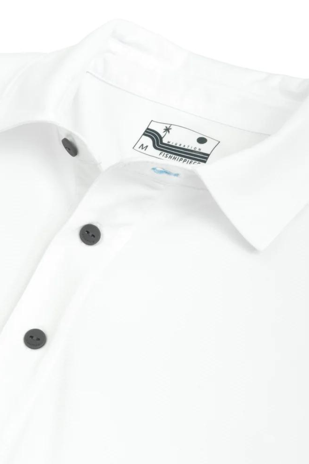 Fish Hippie Migration Polo - White