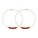 &Livy Carnelian Hyevibe Gemstone Hoop Earrings - The Cottage