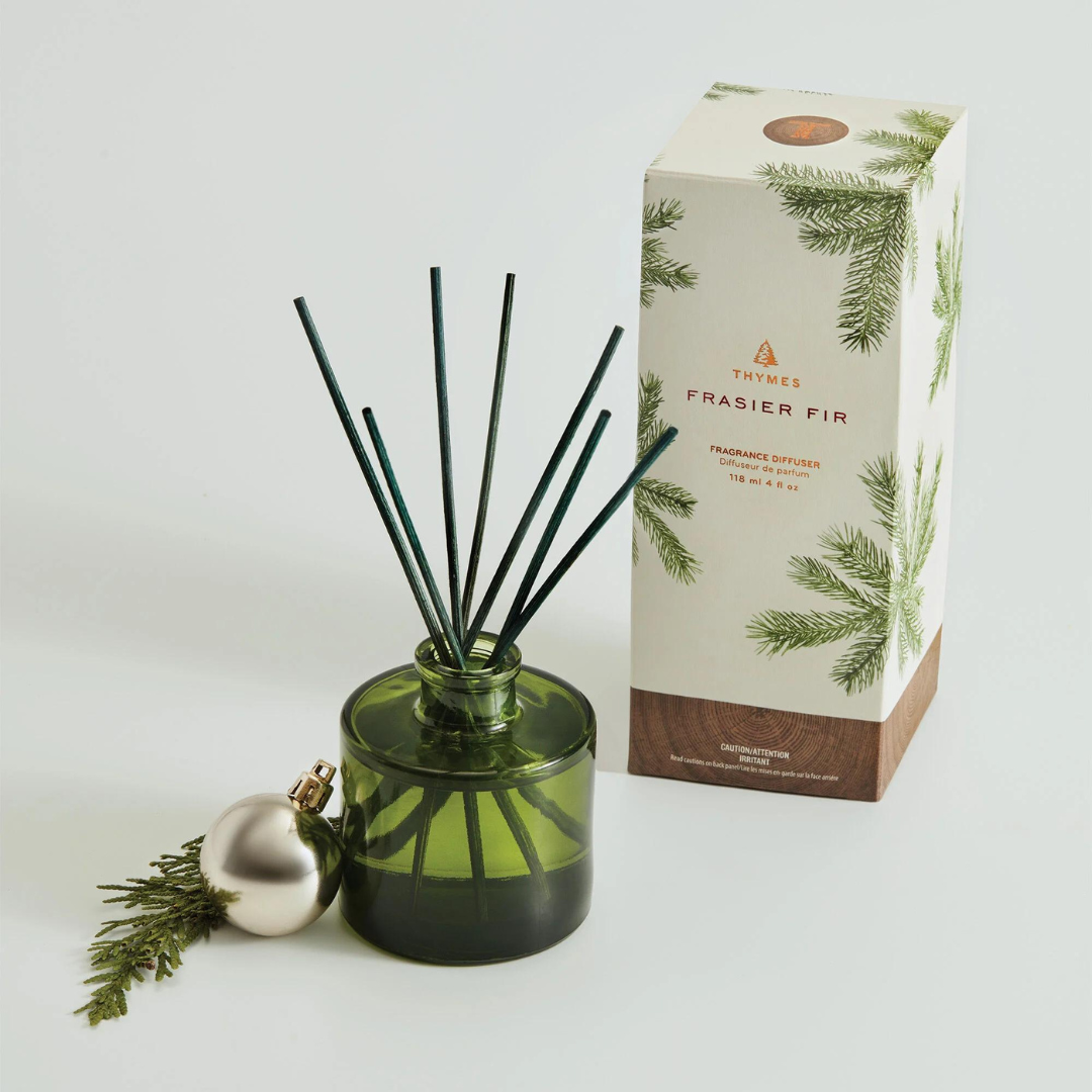 Thymes Green Petite Reed Diffuser - Frasier Fir