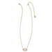 Kendra Scott Elisa Flower Petal Framed Necklace - Gold - The Cottage