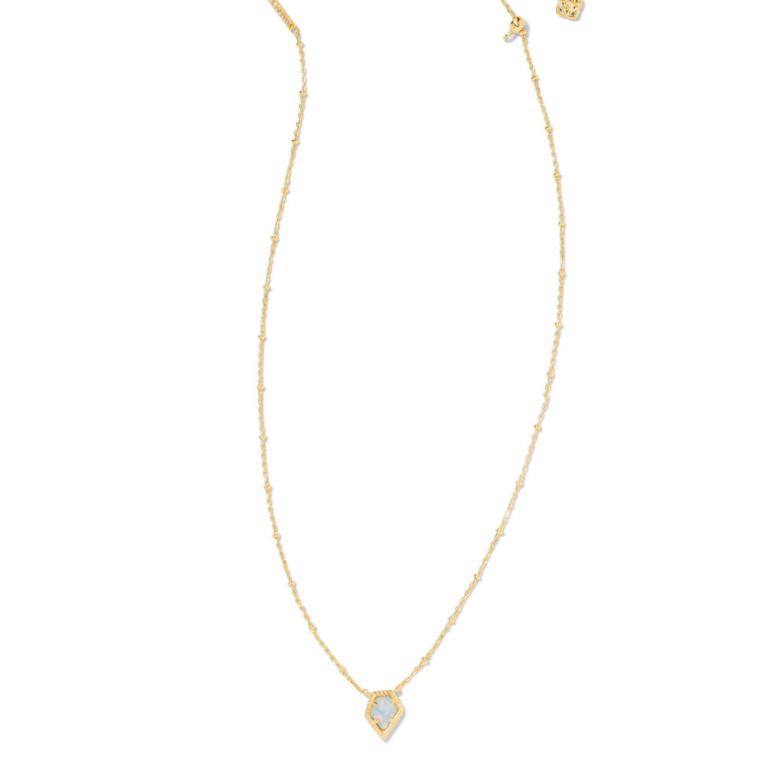 Kendra Scott Framed Tess Opal Necklace - Gold