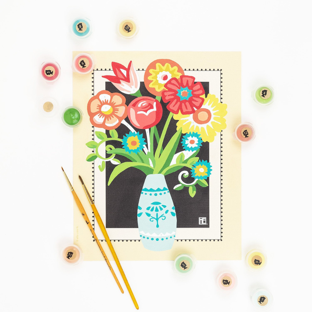 Elle Crée Paint-by-Number Kit - Engelblooms Mary Engelbreit