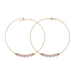 &Livy Rose Quartz Hyevibe Gemstone Hoop Earrings - The Cottage