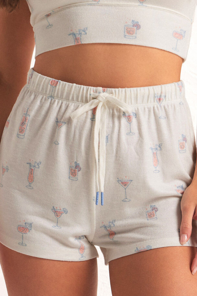 Z Supply Cocktails Lounge Shorts - Cloud Dancer - The Cottage