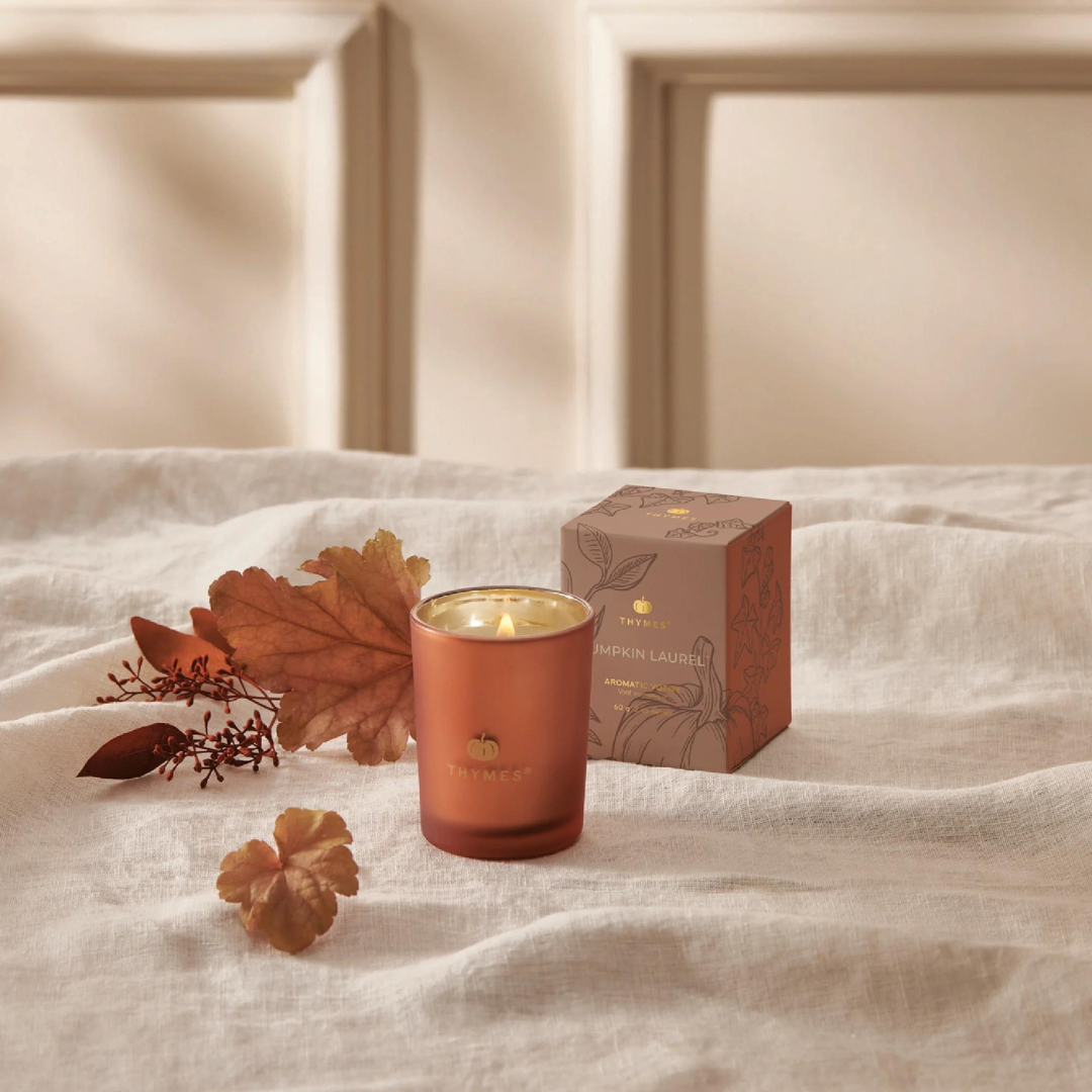 Thymes Votive Candle - Pumpkin Laurel