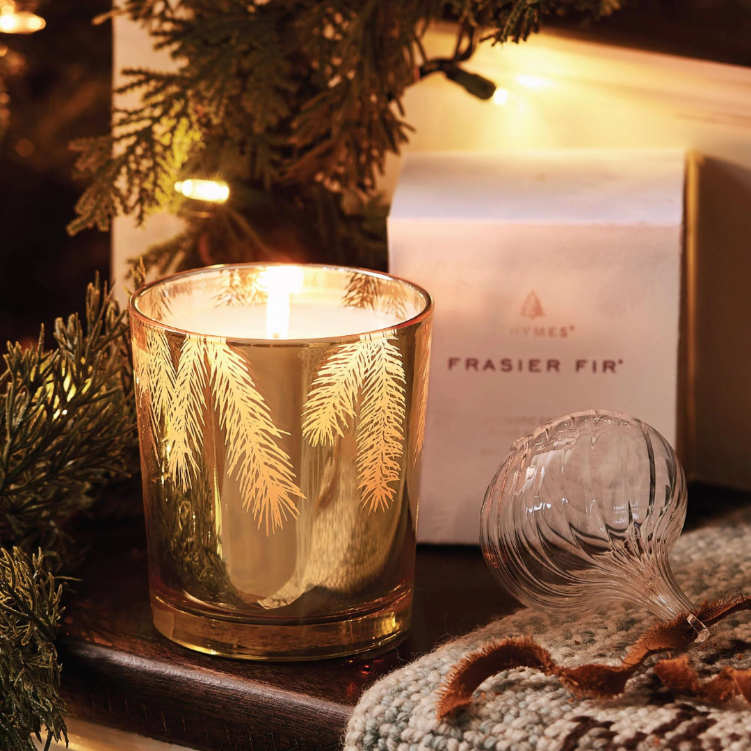 Thymes Gold Poured Candle - Frasier Fir