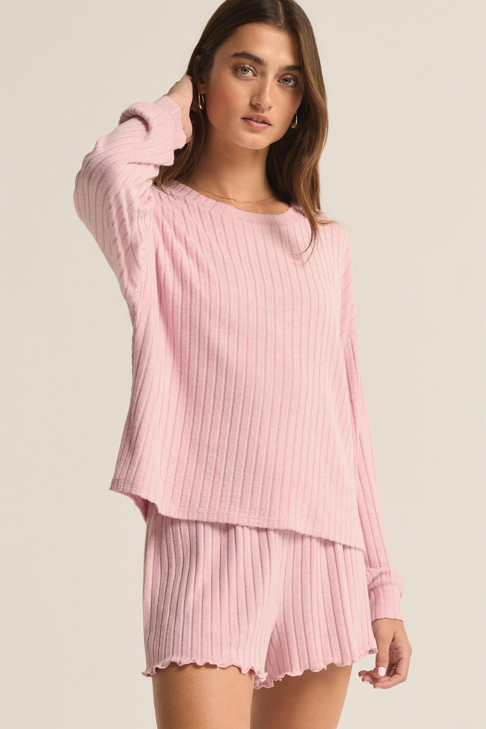 Z Supply Daydream Rib Longsleeve Top