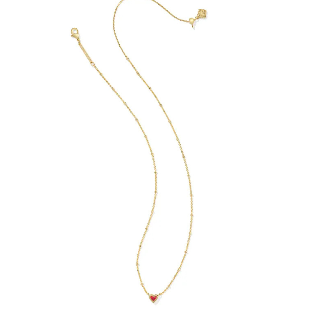 Kendra Scott Mini Ari Heart Satellite Pendant Necklace - Gold