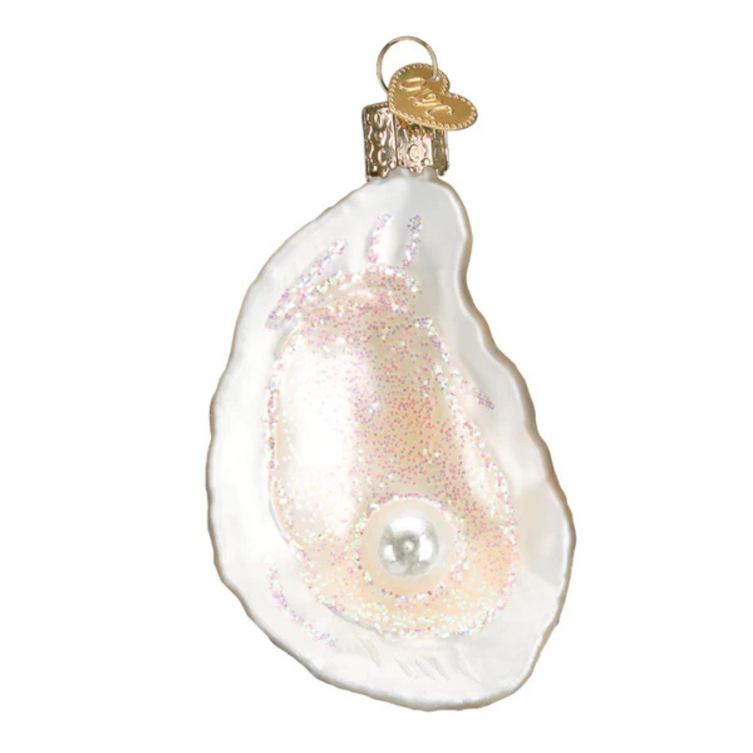 Old World Christmas Oyster w/ Pearl Ornament