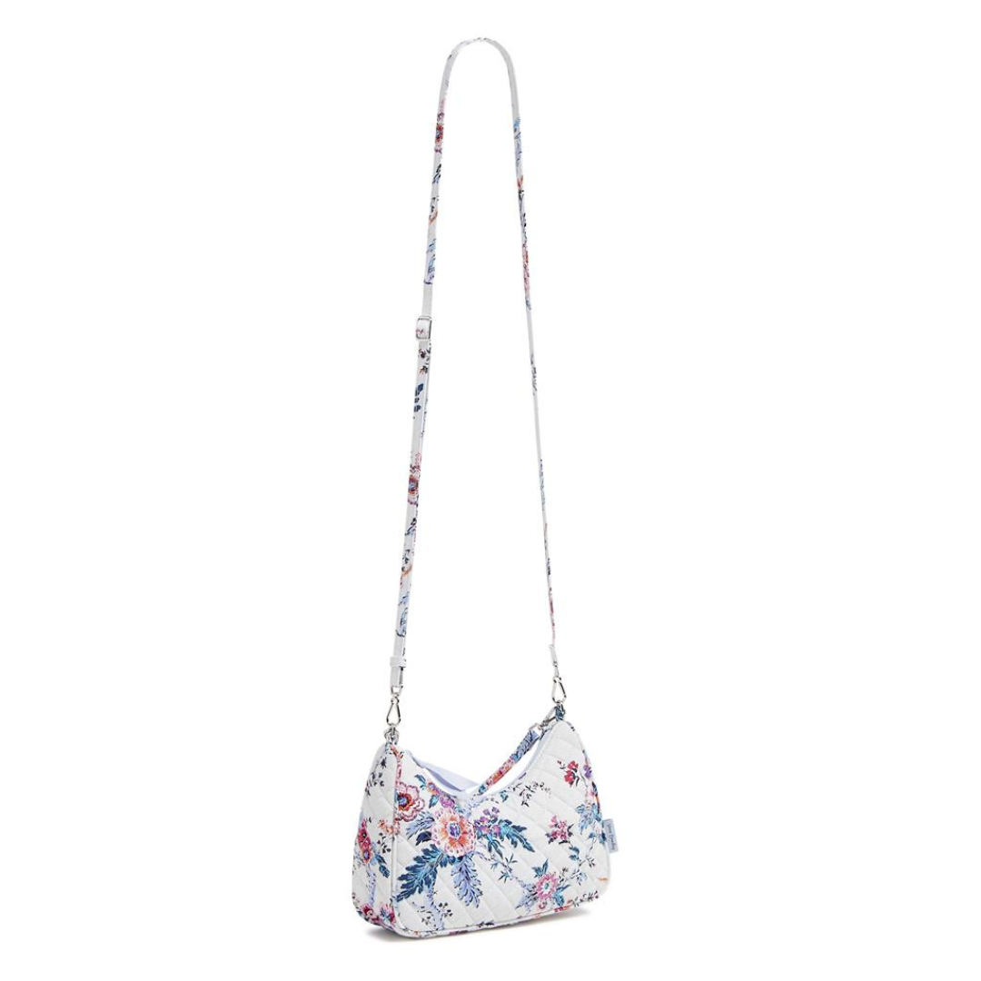 Vera Bradley Frannie Mini Crescent Crossbody- Floral