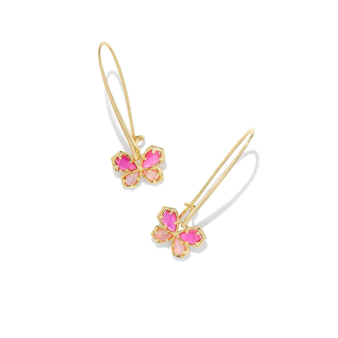 Kendra Scott Mae Butterfly Wire Drop Earrings - Gold