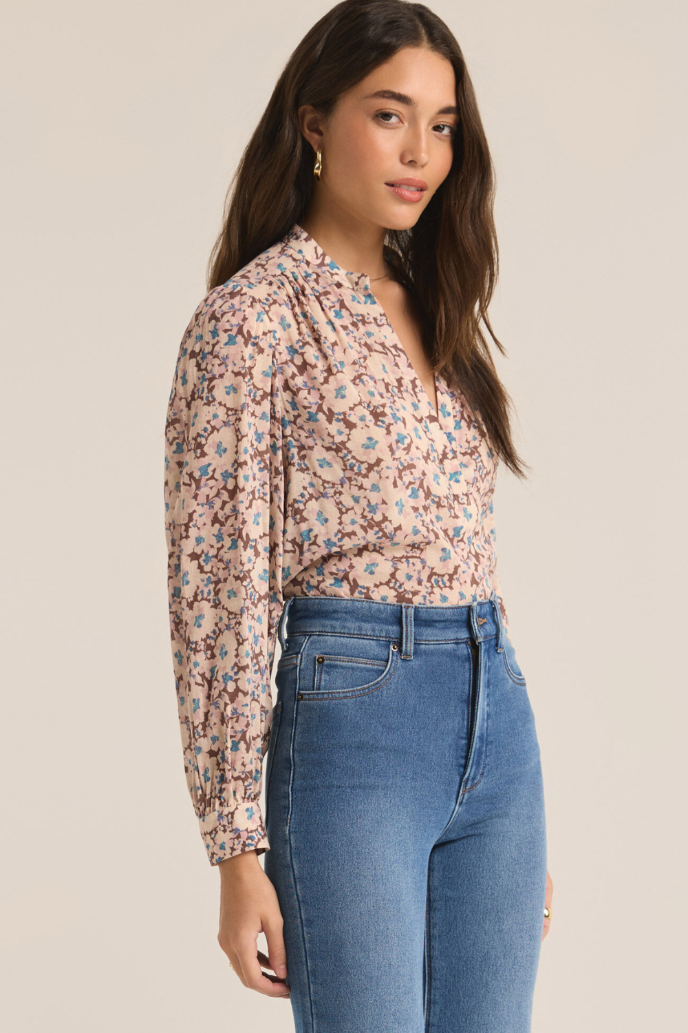 Z Supply Esme La Paz Floral Blouse