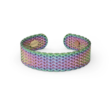 &Livy Metalysic Mesh 6mm Adjustable Ring - Spectra - The Cottage