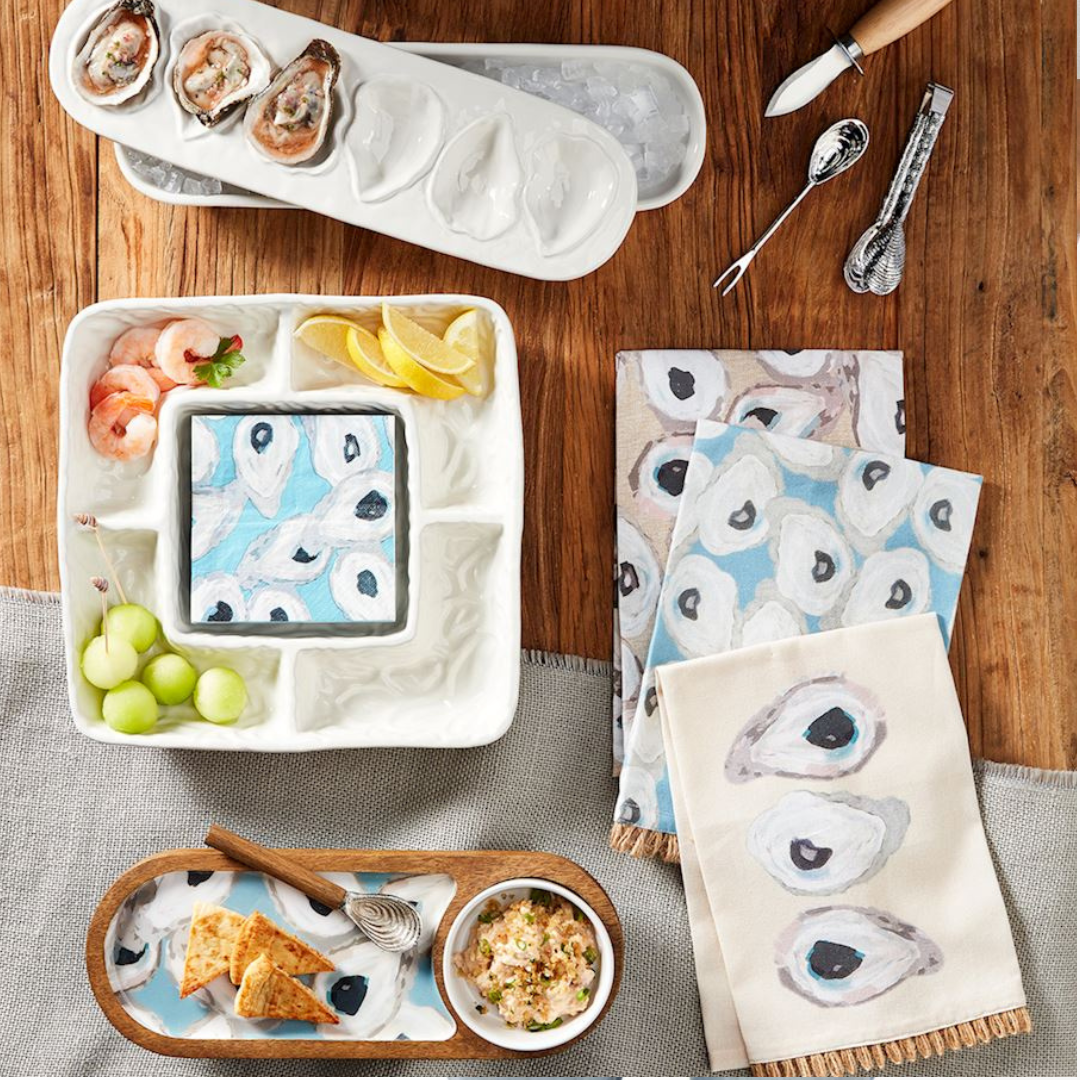 Mud Pie Oyster Tray & Dip Set - The Cottage