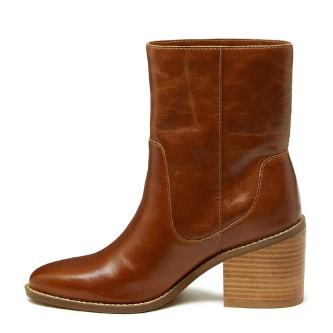 Kelsi Dagger Emery Textured Leather Bootie