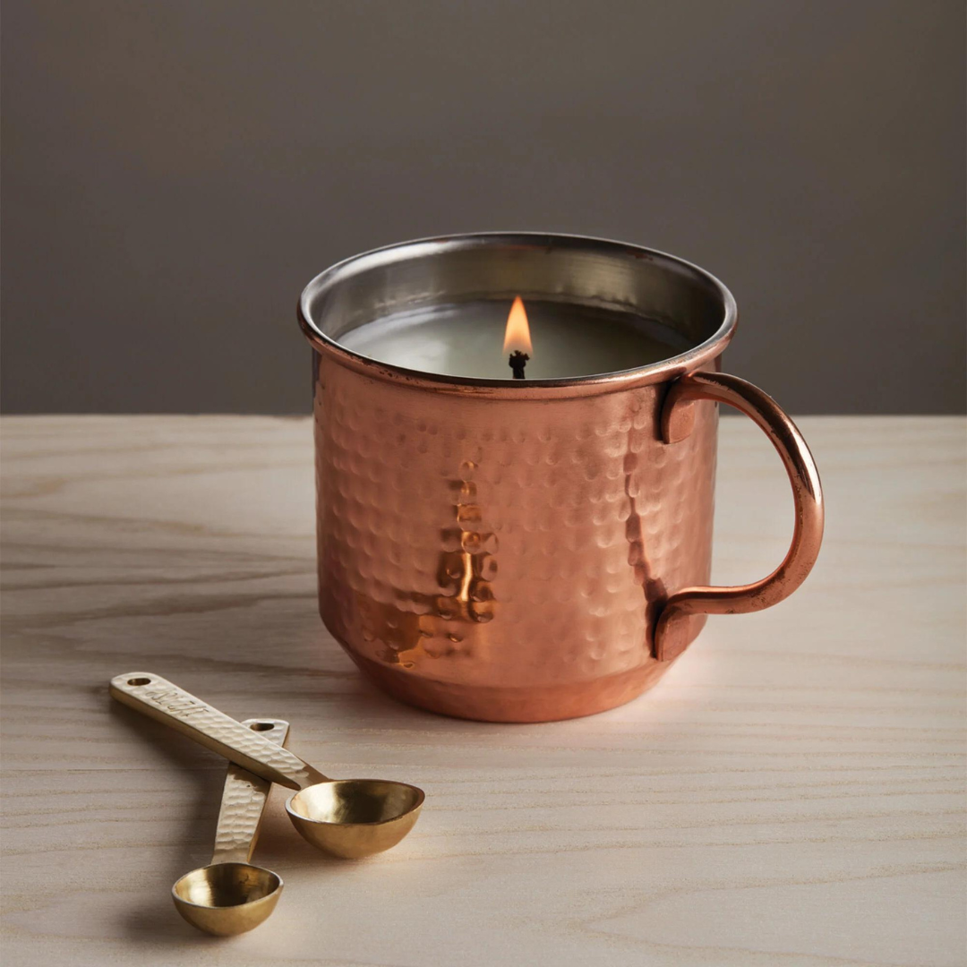 Thymes Copper Cup Candle - Simmered Cider