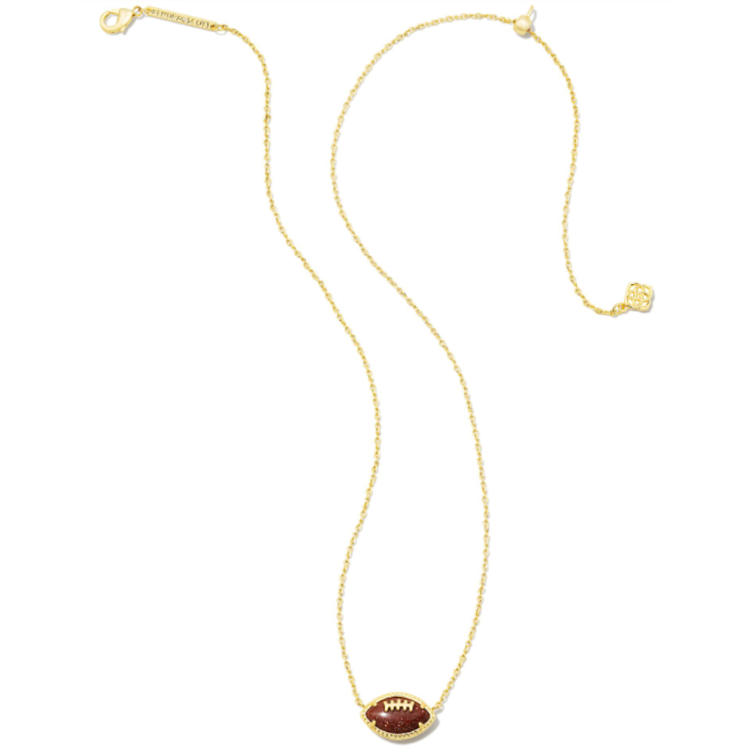 Kendra Scott Football Short Pendant Necklace - Gold