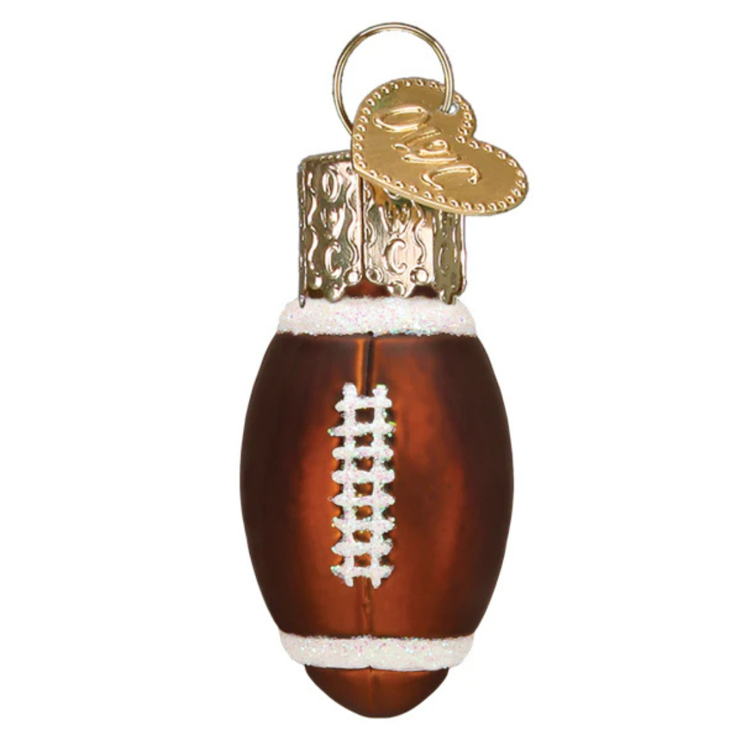 Old World Christmas Mini Football Ornament