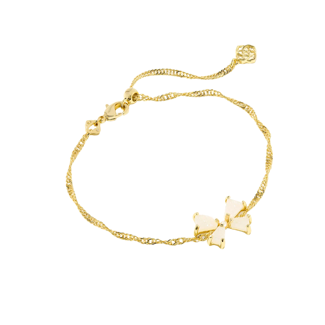 Kendra Scott Blair Bow Delicate Chain Bracelet - Gold