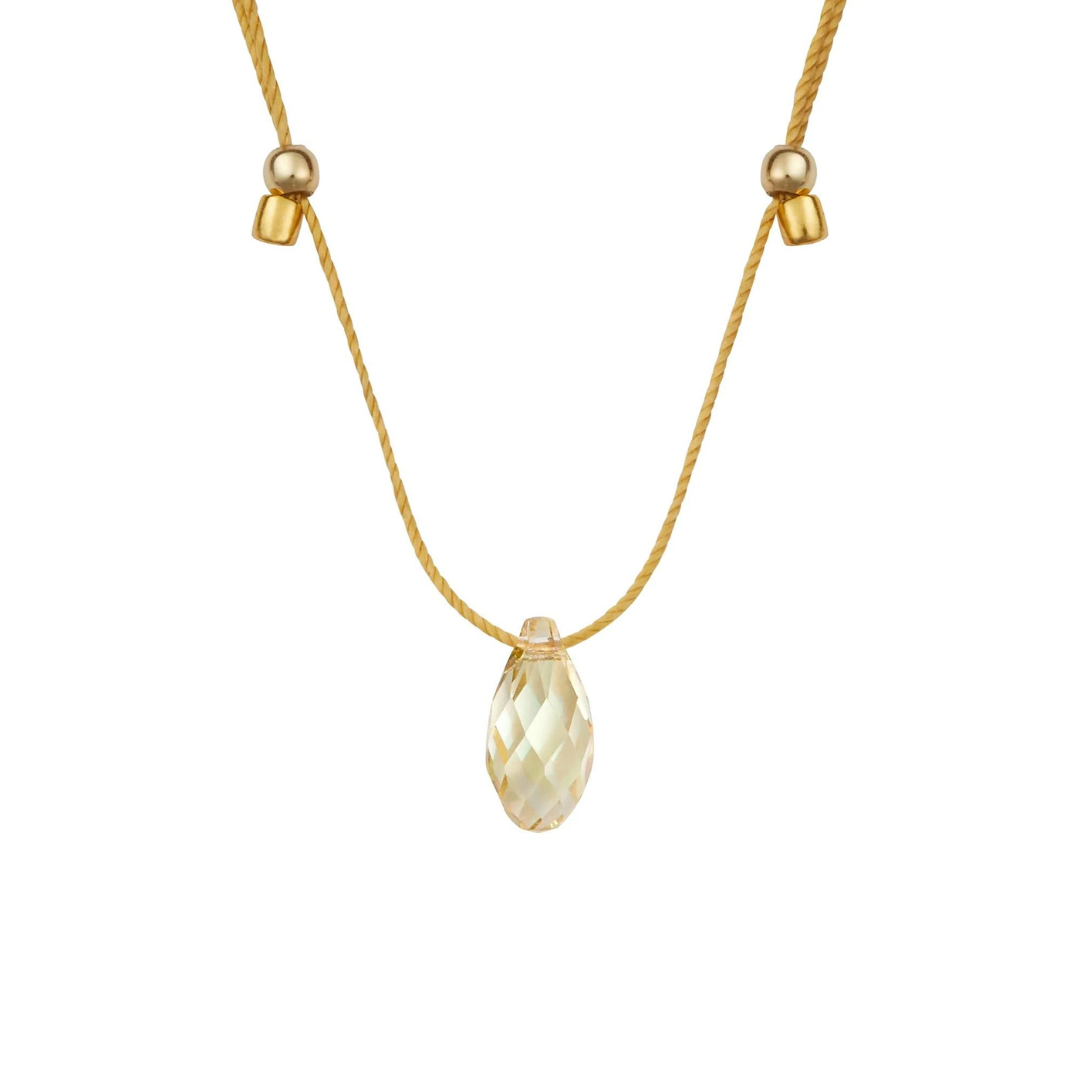 &Livy Green Luminous Hyevibe Crystal Necklace - The Cottage