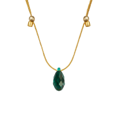 &Livy Emerald Hyevibe Crystal Necklace - The Cottage